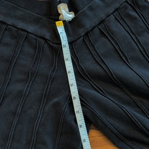 Om Gaia Tree Black Wide Leg Pants Size Medium - Picture 10 of 11